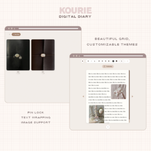 Kourie ― Digital Diary | Notion Widget | Notion Embed